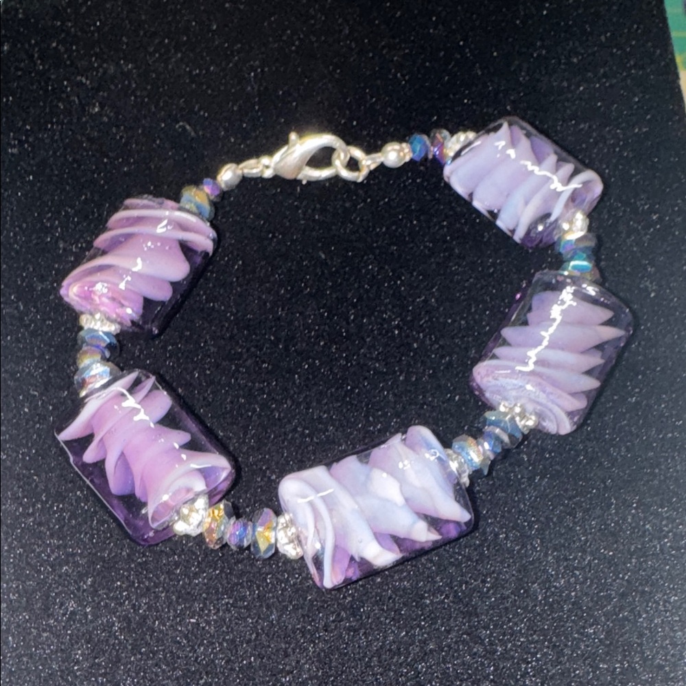 Purple Beaded Bracelet